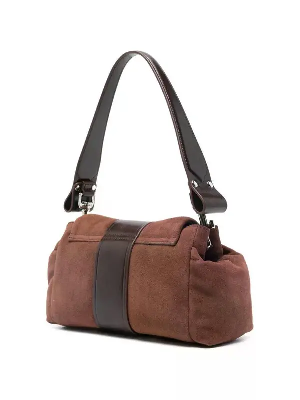 Vivienne Westwood Brown Buckle Shoulder Bag — back angle view