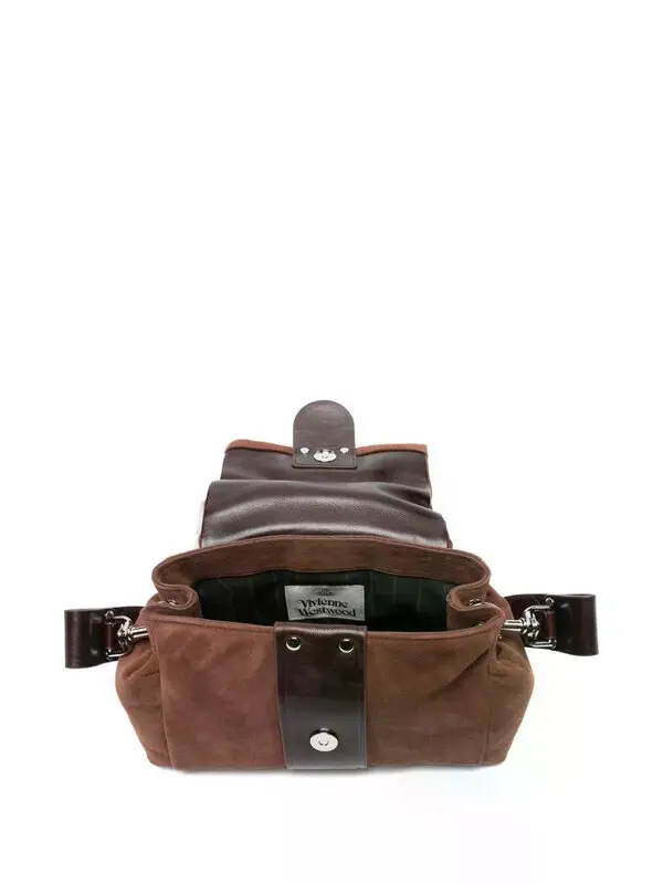 Vivienne Westwood Brown Buckle Shoulder Bag — interior view